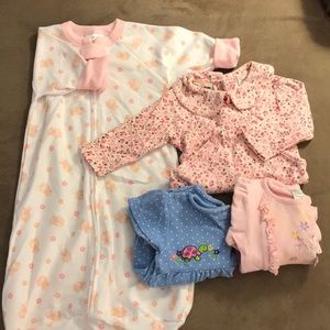 4 3-4 Month Baby Onesies!(girl)
